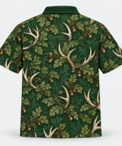 antler-rosette-ornament-polo-shirt-back