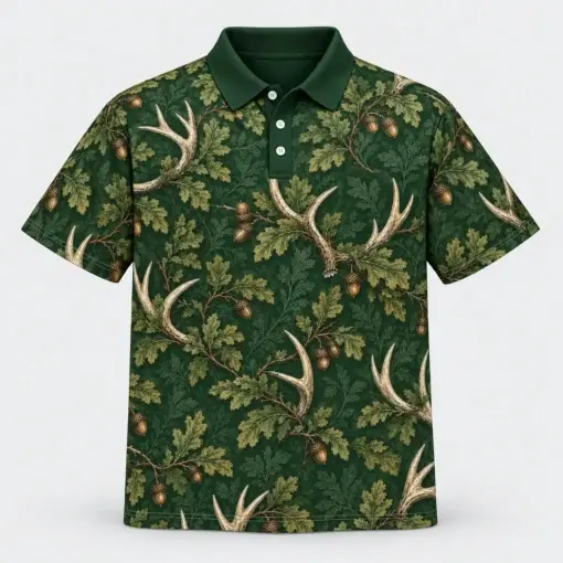 antler-rosette-ornament-polo-shirt-first