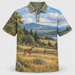 Meadow Buck Field Polo Shirt