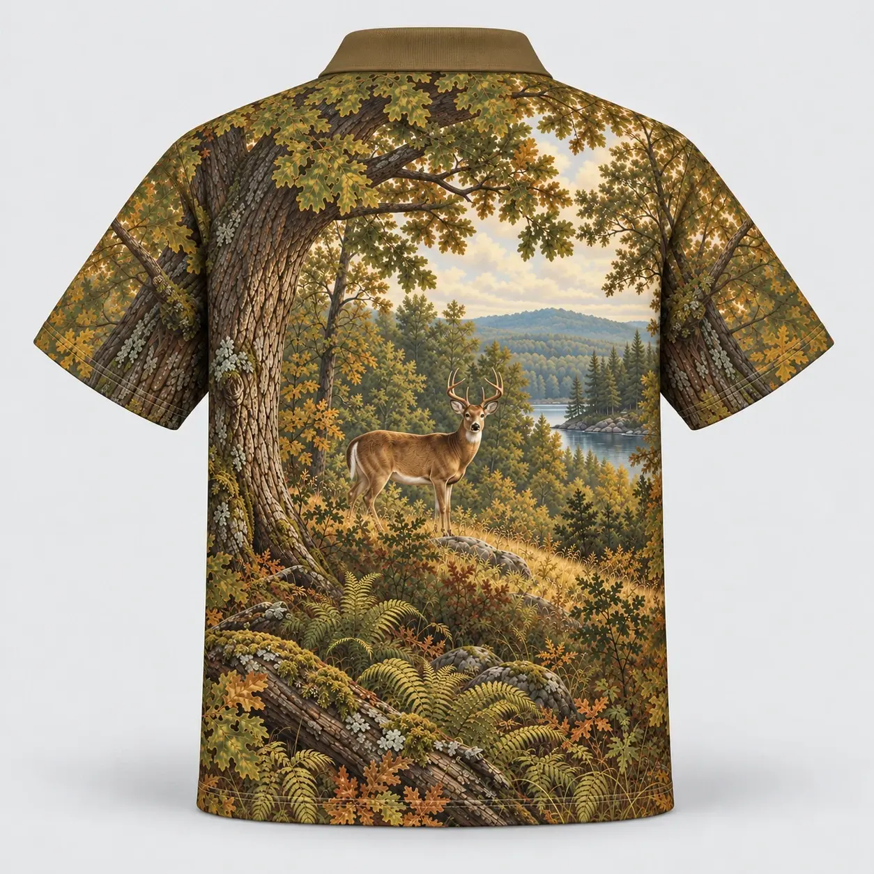 oak-tableau-deer-polo-shirt-back