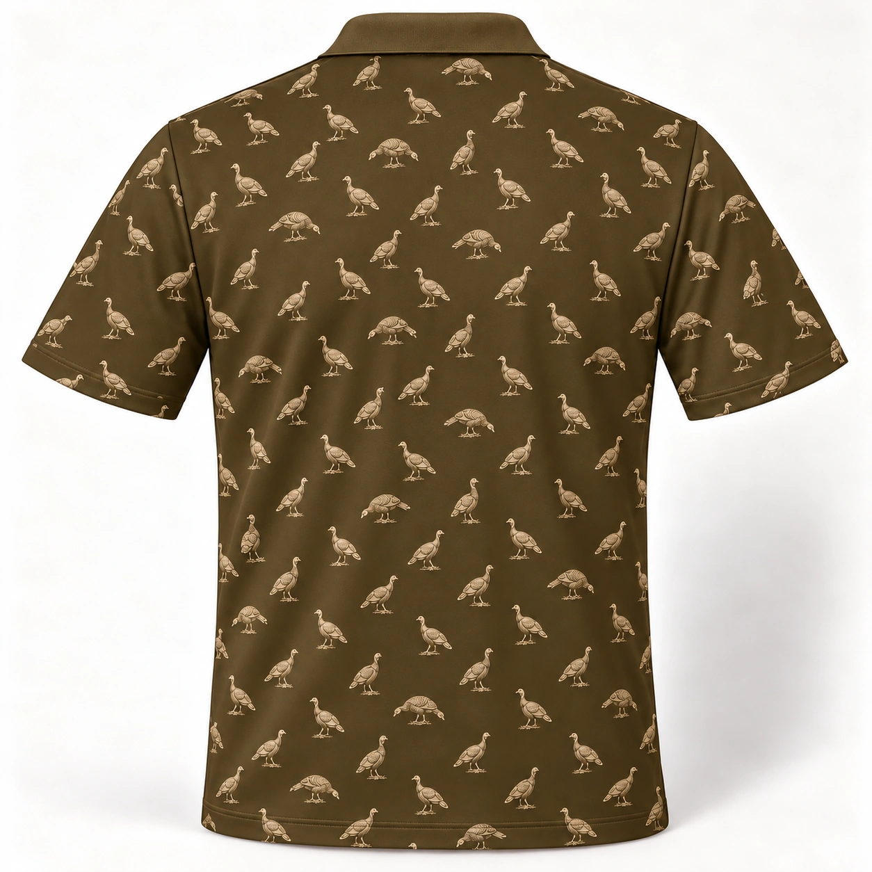 Micro Turkey Bronze Field Polo Shirt - Back view